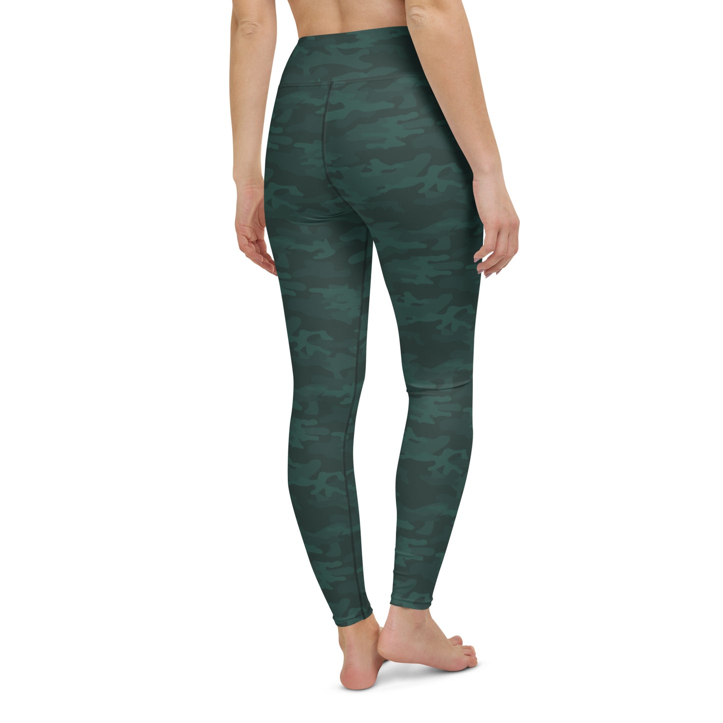 Dark Green Camo Leggings - COCOBLACK