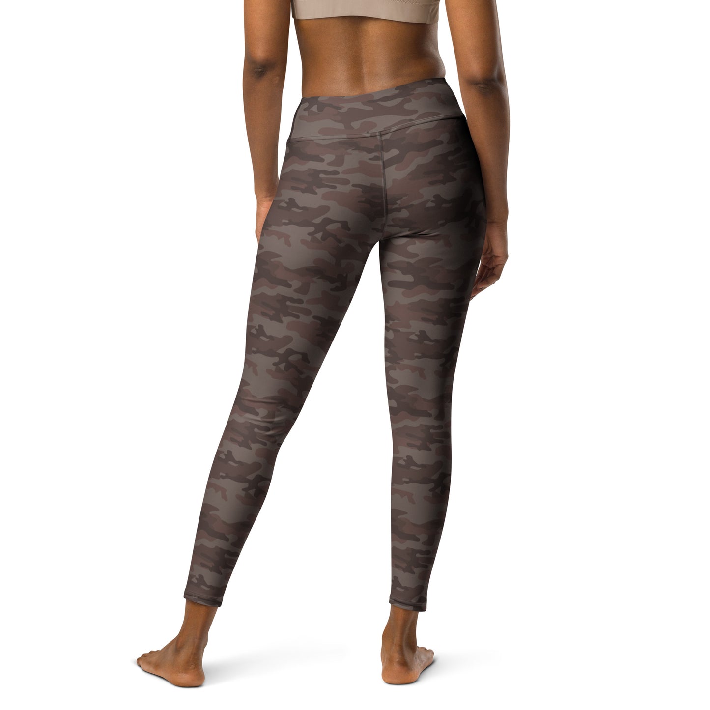 Brown Camo Yoga Pants - COCOBLACK