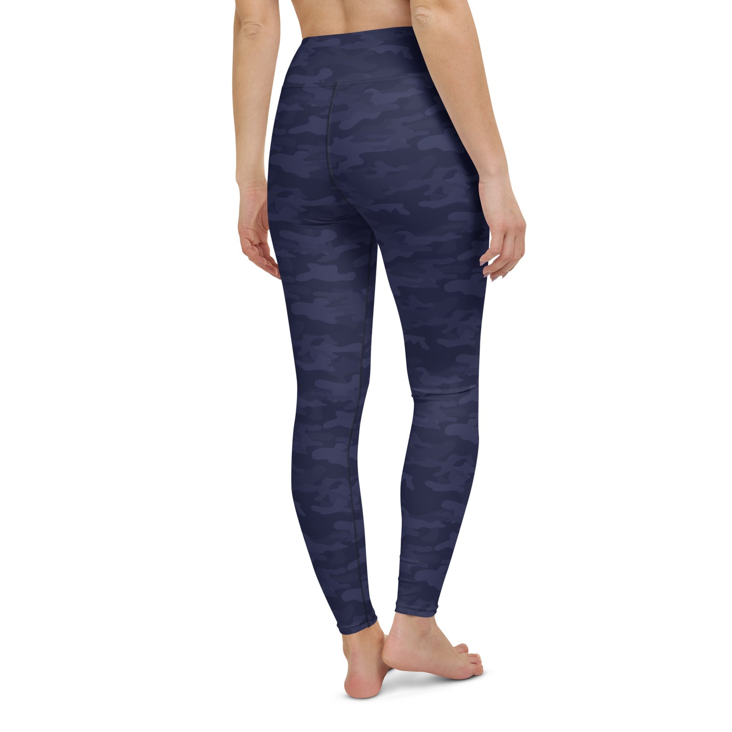 Navy Blue Camo Leggings - COCOBLACK