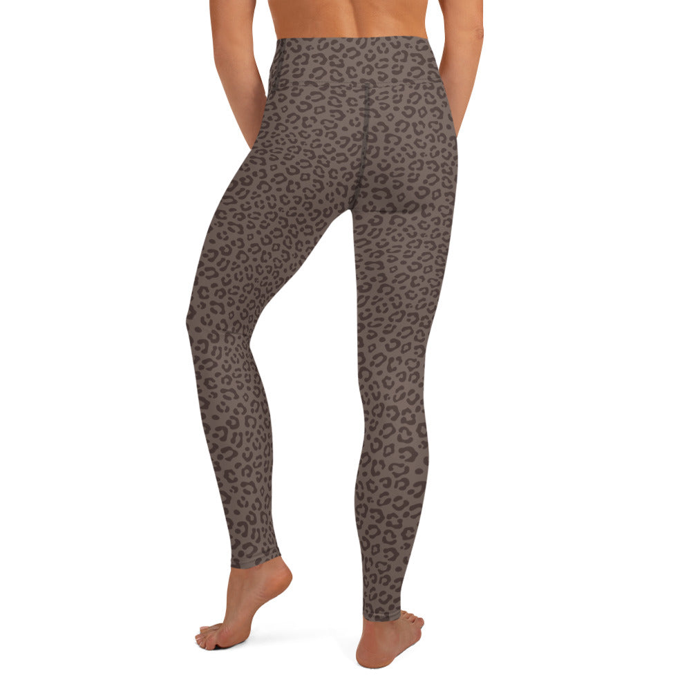 Brown Leopard Leggings - COCOBLACK