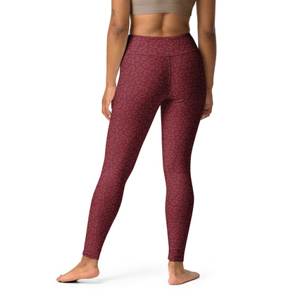 Red Leopard Leggings - COCOBLACK