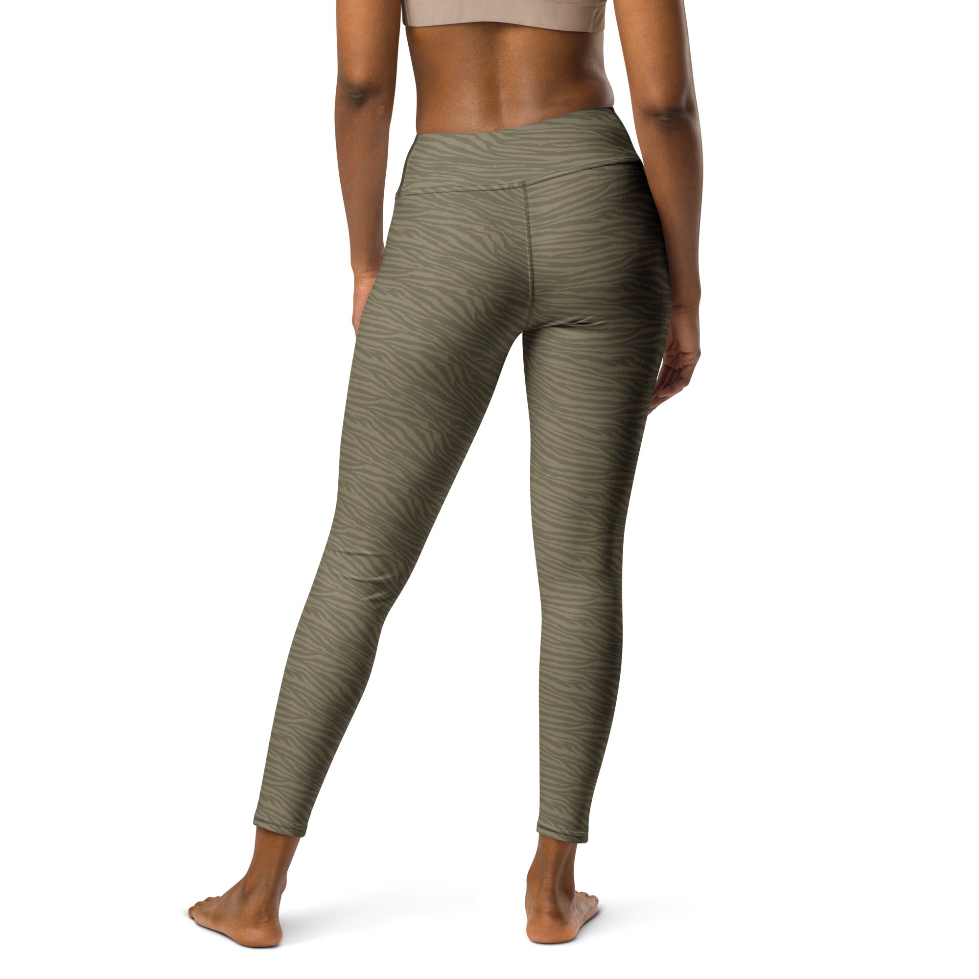 Olive Tiger Leggings - COCOBLACK