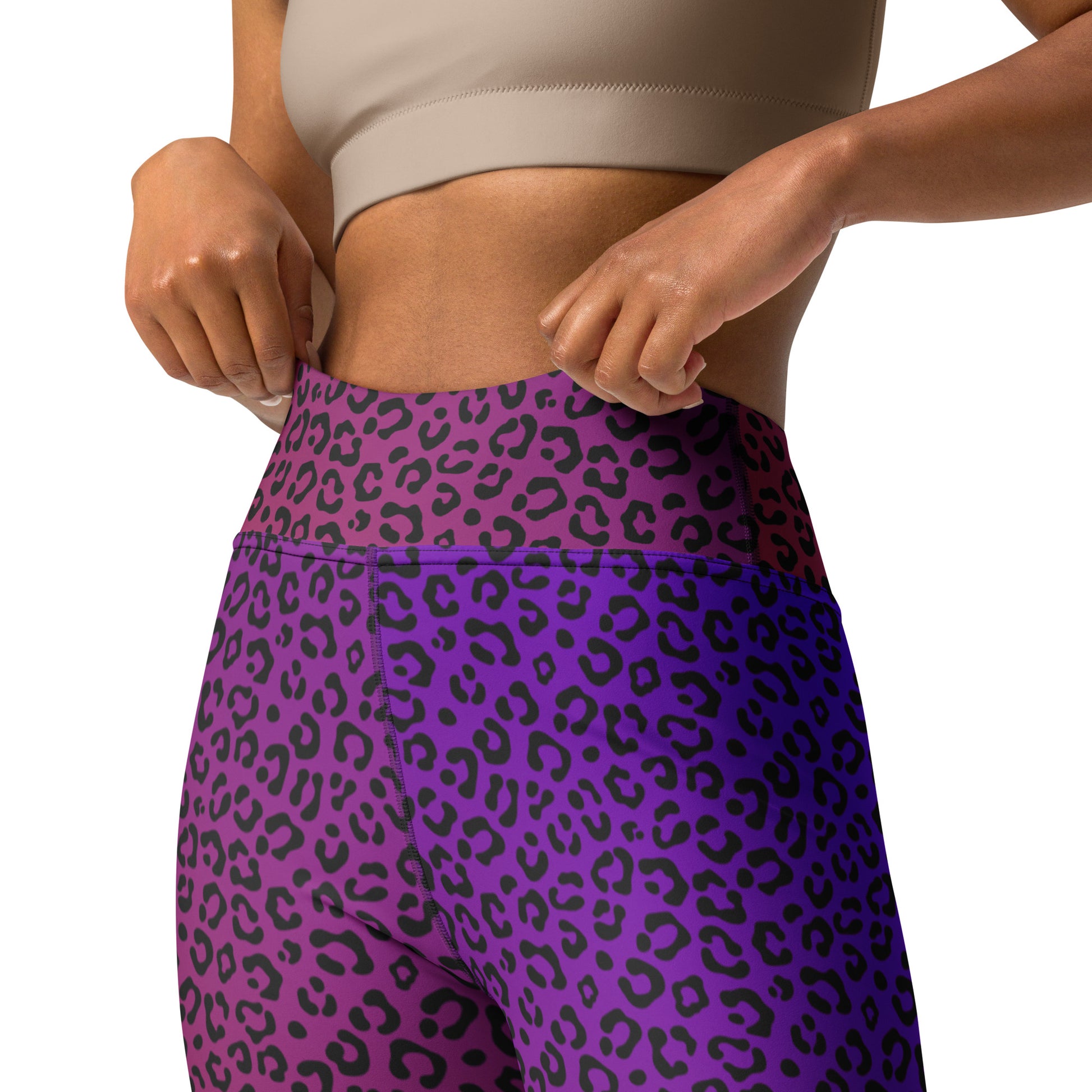 Sunrise Leopard Yoga Pants - COCOBLACK