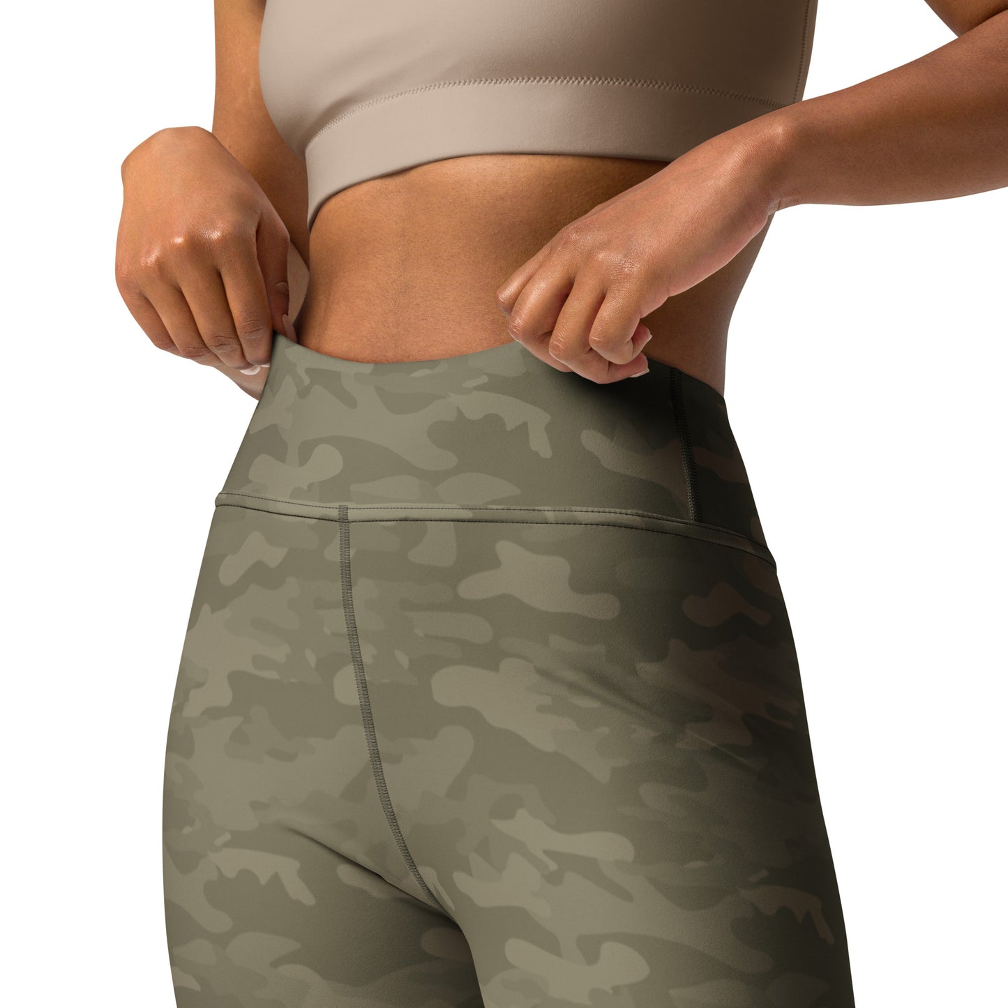 Olive Camo Yoga Pants - COCOBLACK