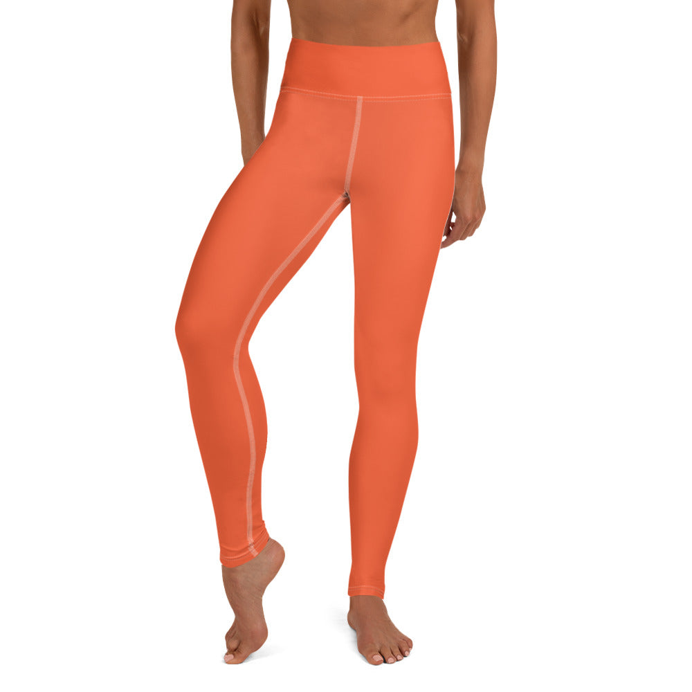 Orange Yoga Pants - COCOBLACK