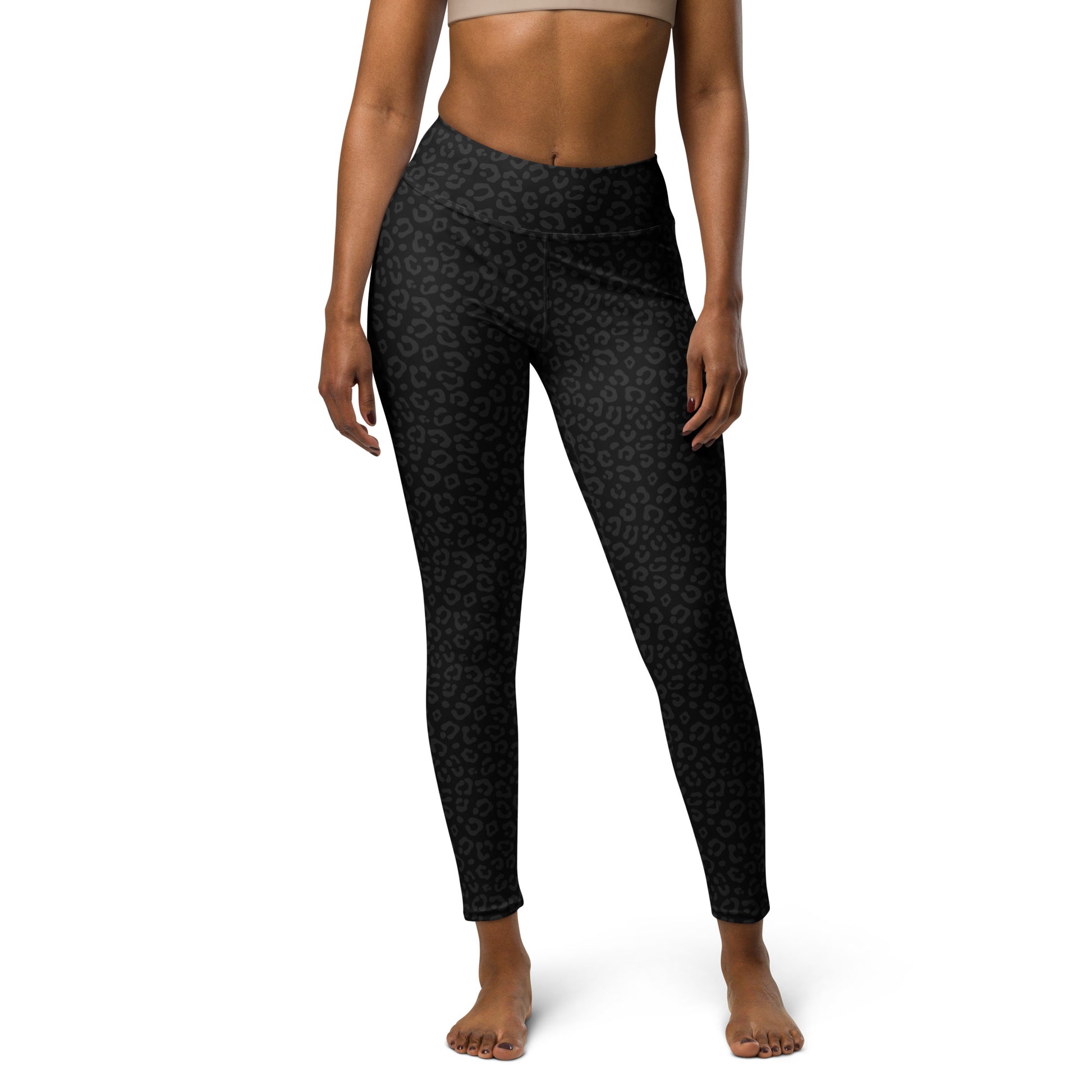 Black Leopard Yoga Pants - COCOBLACK