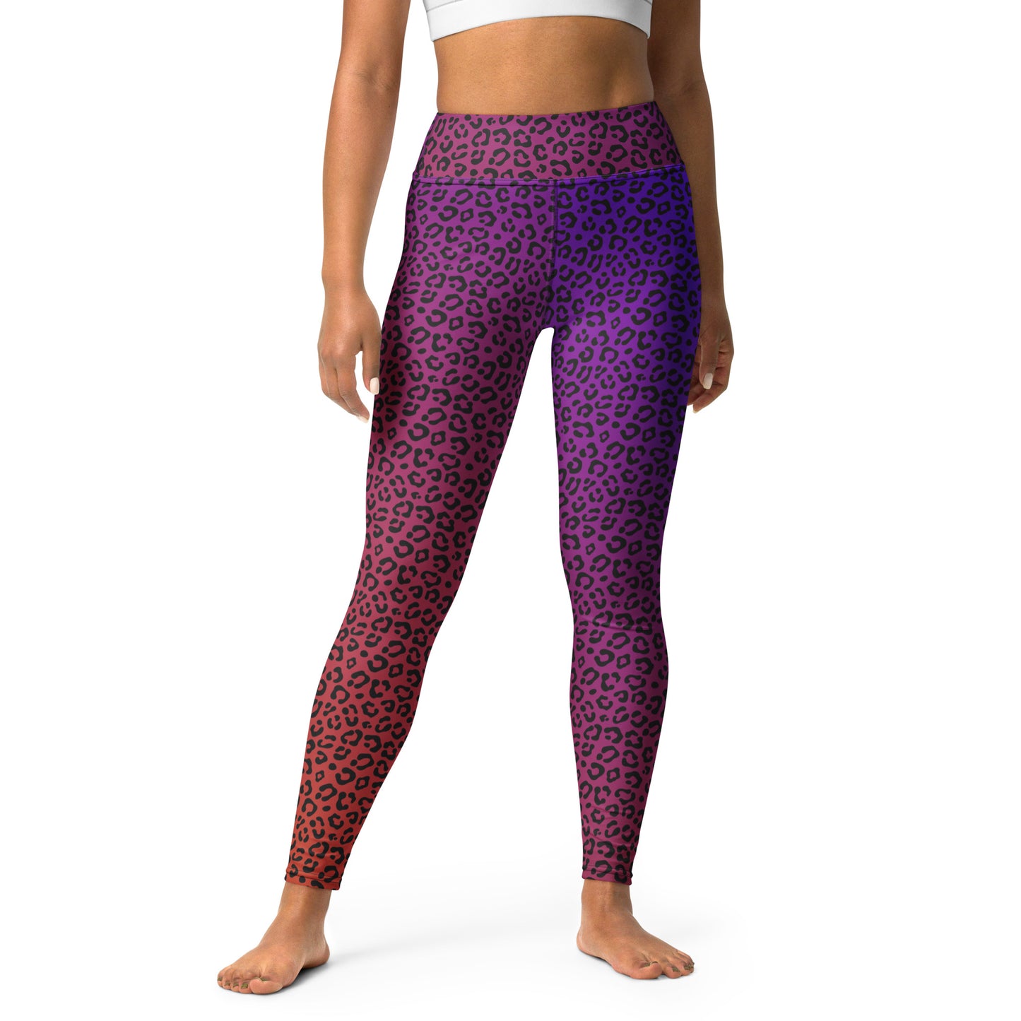 Sunrise Leopard Yoga Pants - COCOBLACK