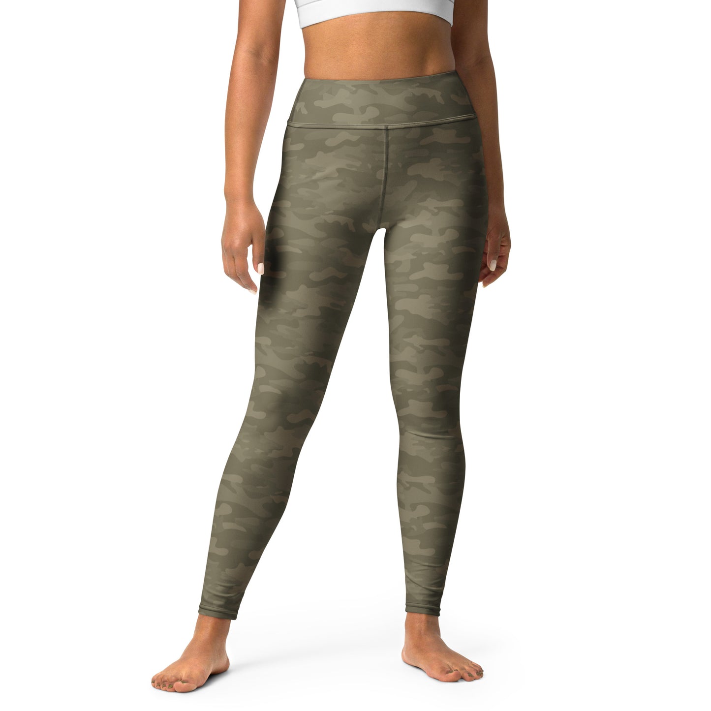 Olive Camo Yoga Pants - COCOBLACK