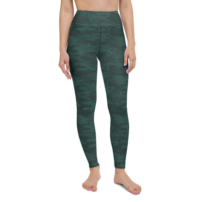 Dark Green Camo Leggings - COCOBLACK