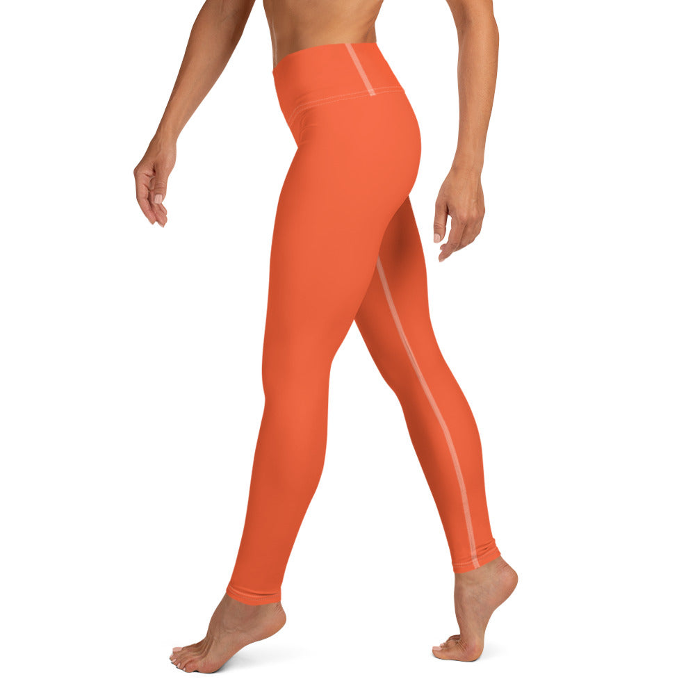 Orange Yoga Pants - COCOBLACK