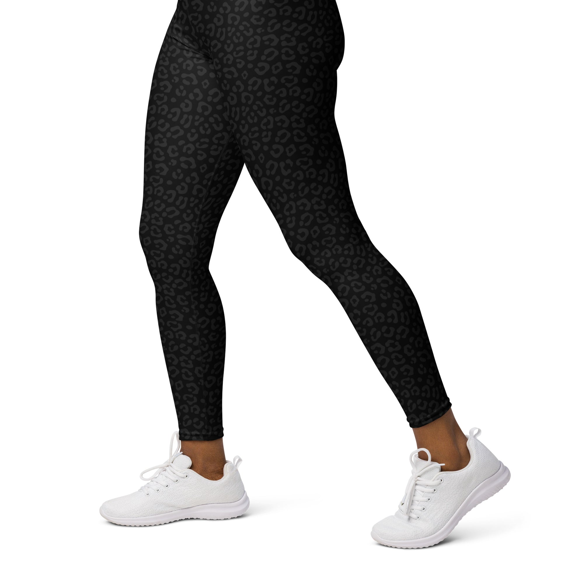 Black Leopard Yoga Pants - COCOBLACK