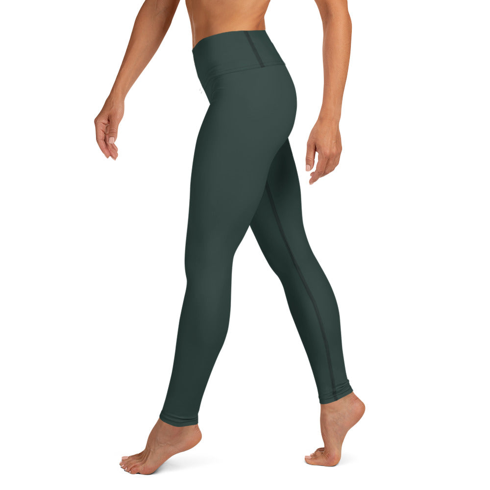 Dark Green Yoga Pants - COCOBLACK