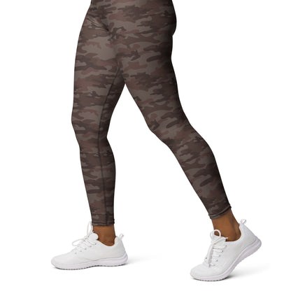 Brown Camo Yoga Pants - COCOBLACK