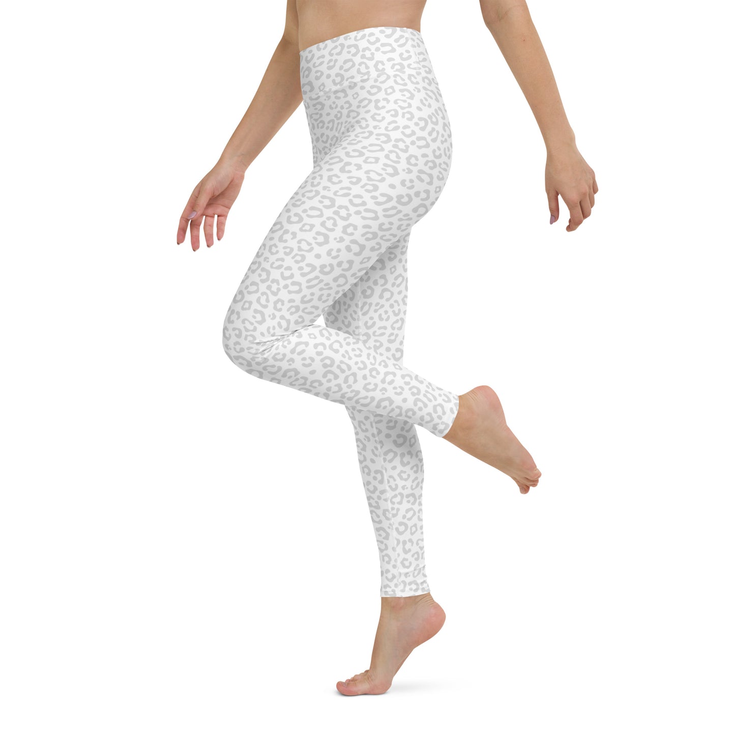 White Leopard Leggings - COCOBLACK