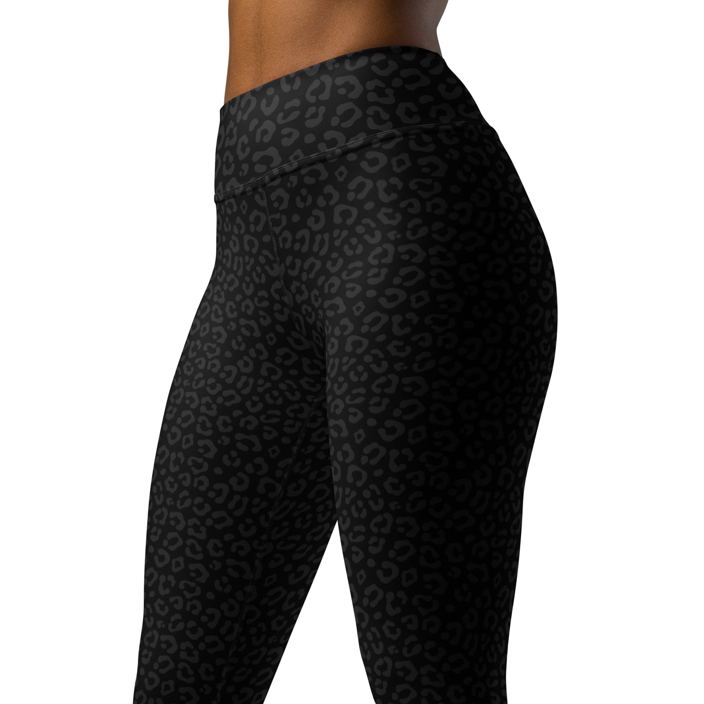 Black Leopard Yoga Pants - COCOBLACK