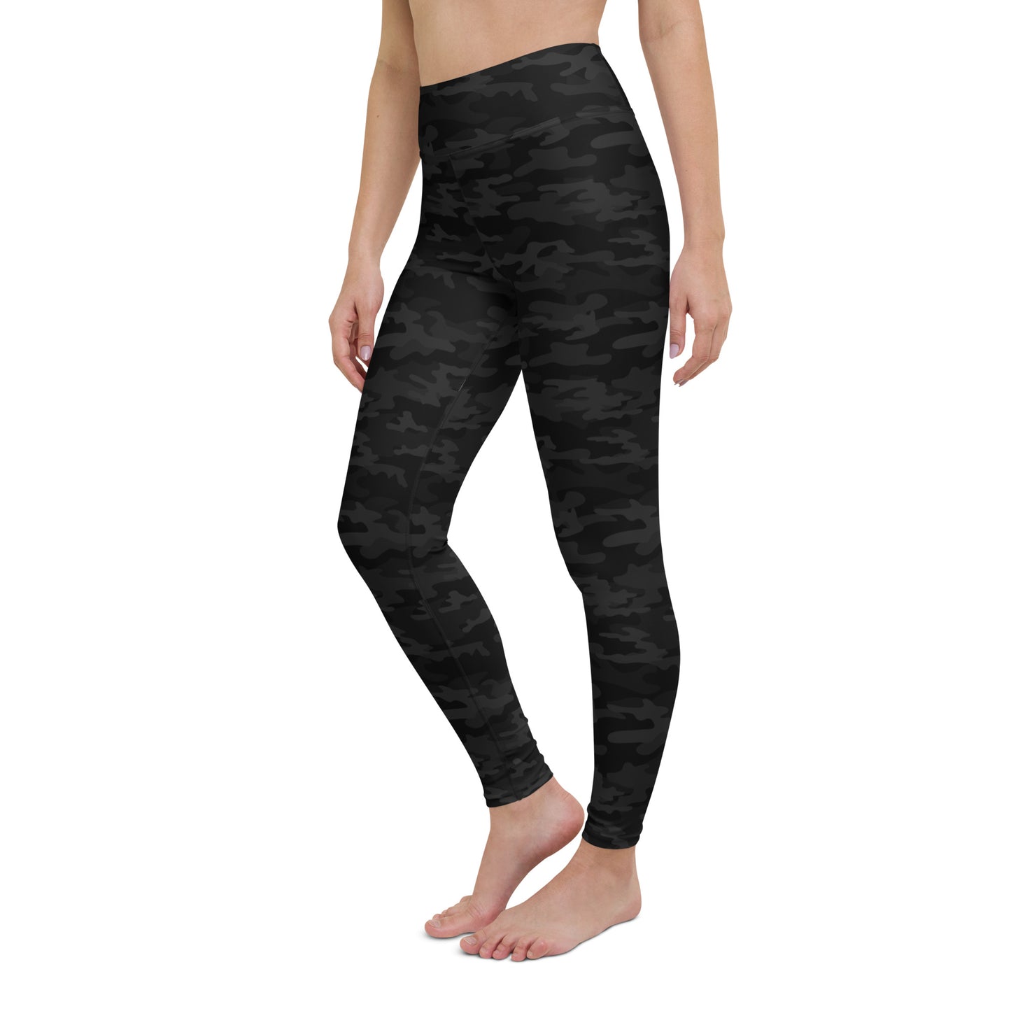 Black Camo Yoga Pants - COCOBLACK