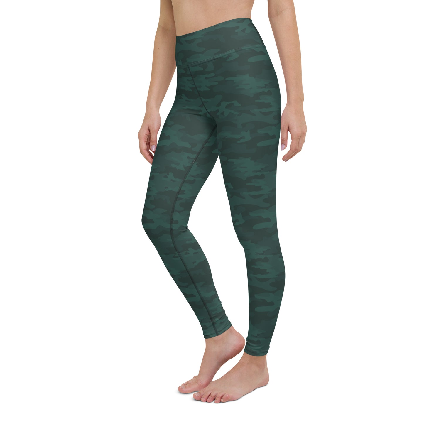 Dark Green Camo Leggings - COCOBLACK