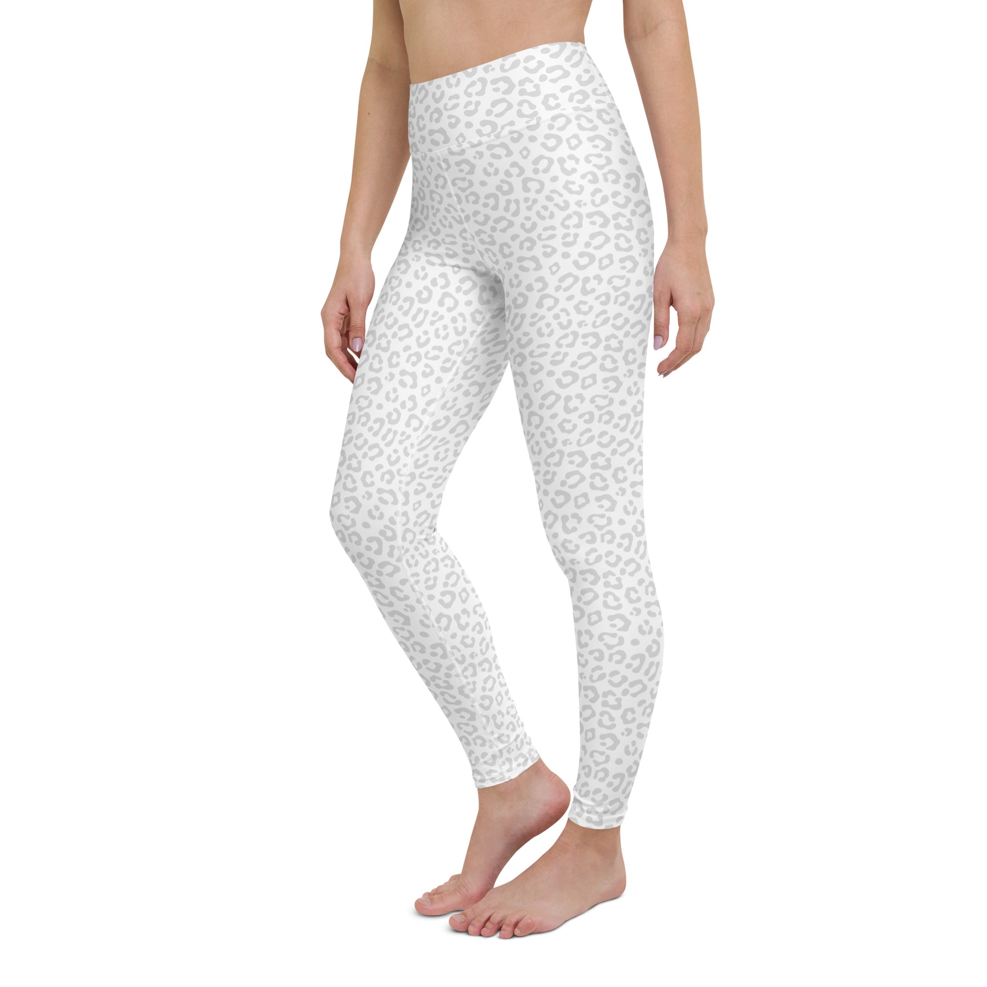 White Leopard Leggings - COCOBLACK