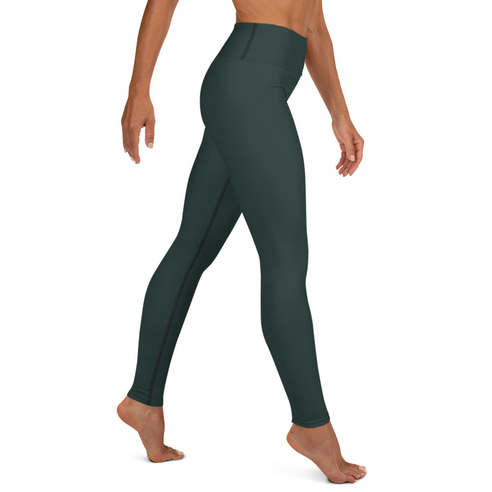 Dark Green Yoga Pants - COCOBLACK