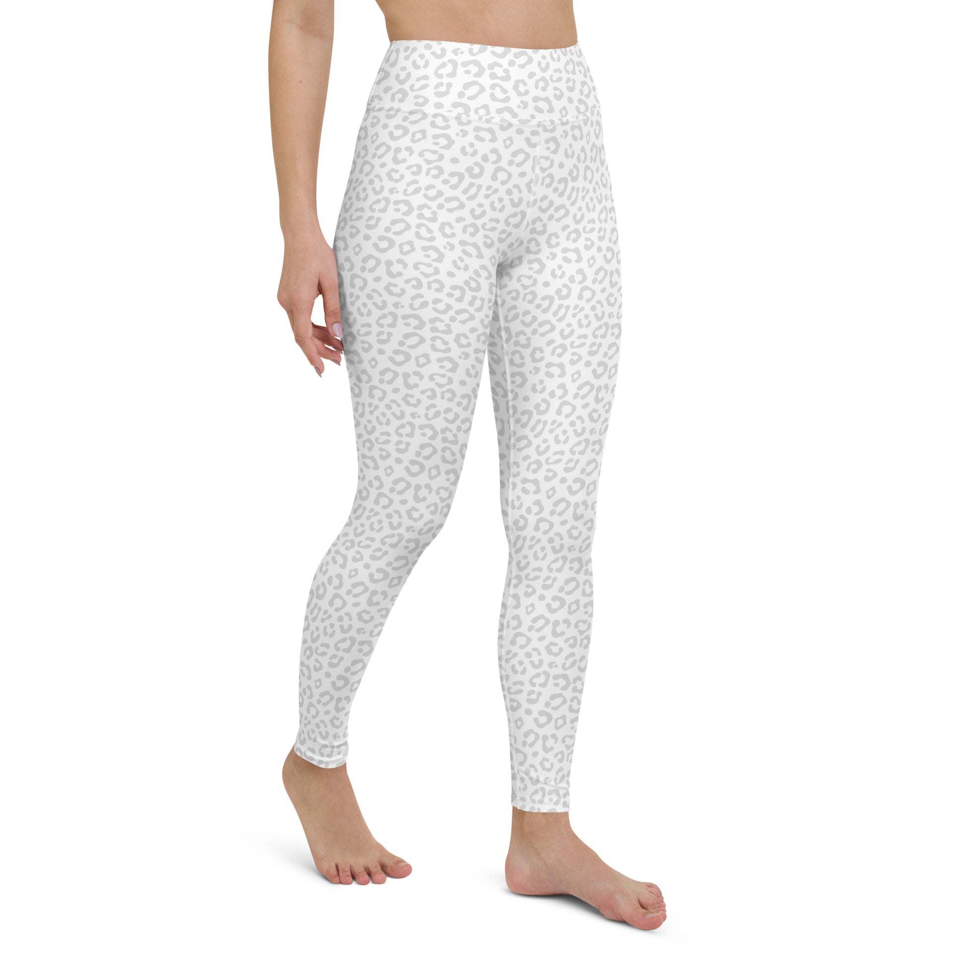 White Leopard Leggings - COCOBLACK