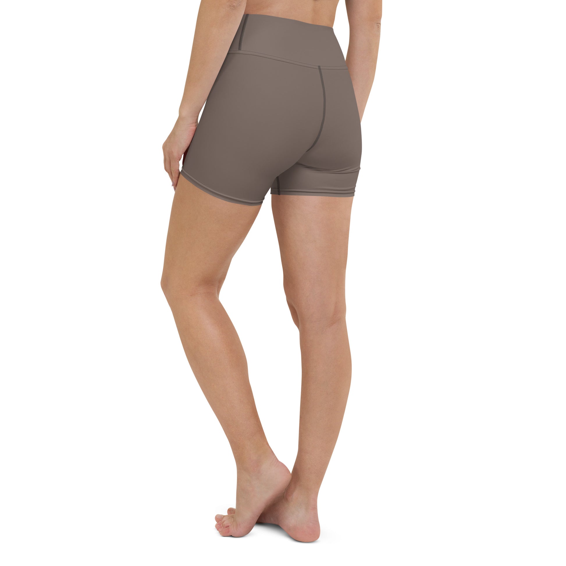 Brown Biker Shorts - COCOBLACK