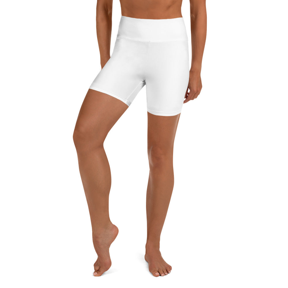 White Biker Shorts - COCOBLACK