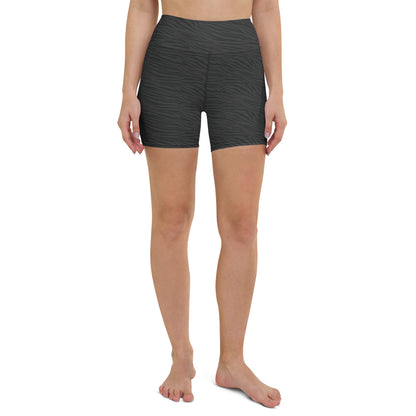 Dark Gray Tiger Biker Shorts - COCOBLACK