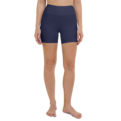 Navy Blue Biker Shorts - COCOBLACK