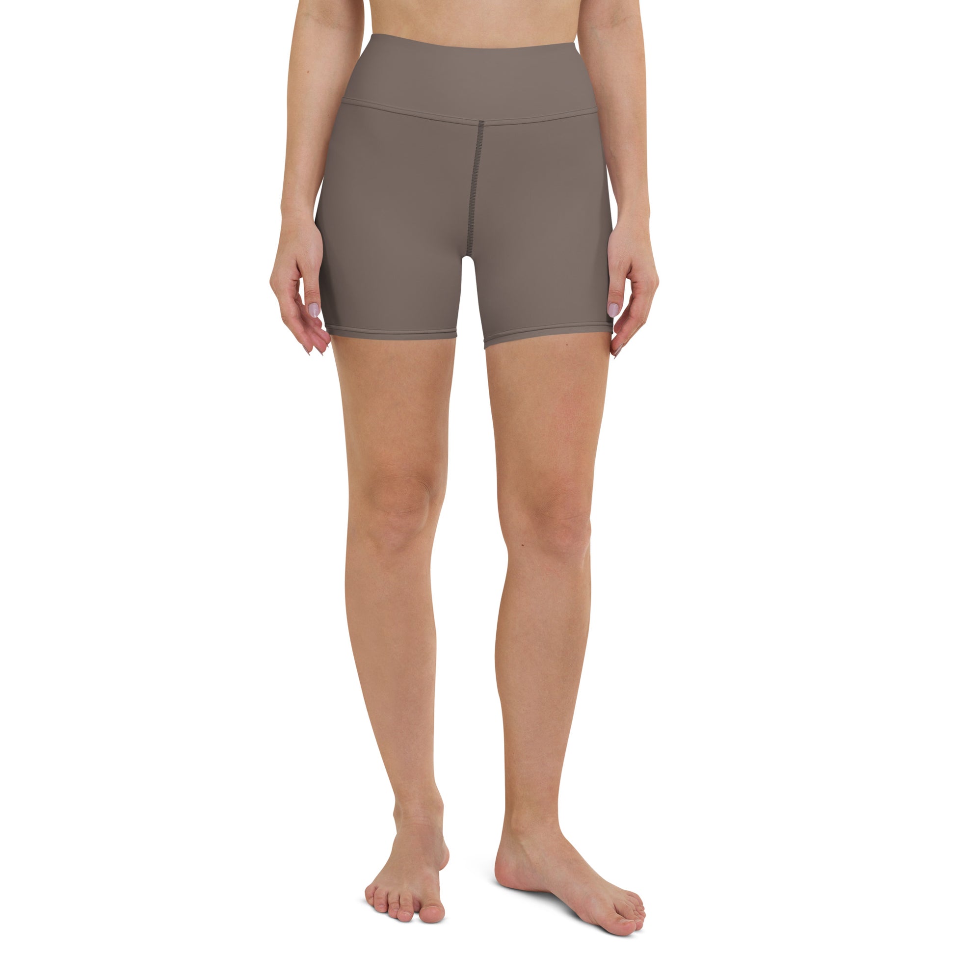 Brown Biker Shorts - COCOBLACK