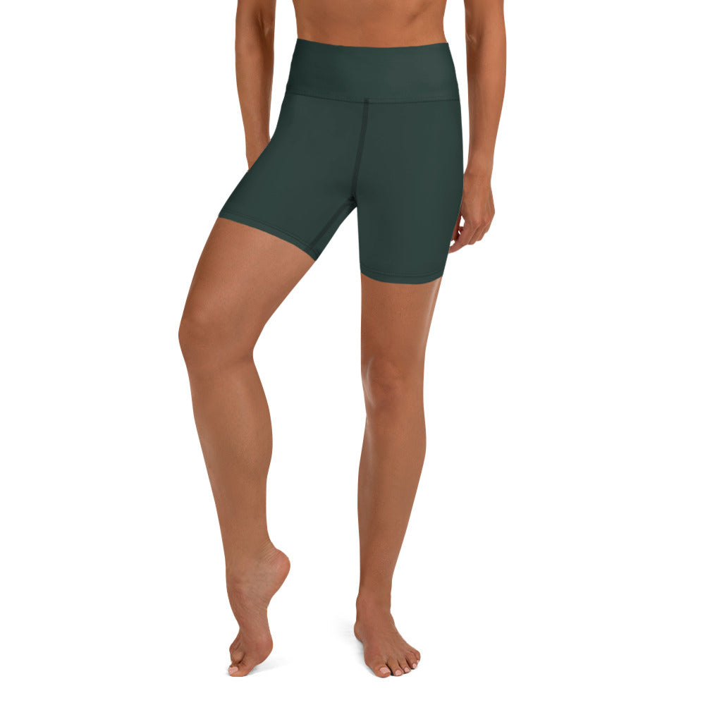 Dark Green Biker Shorts - COCOBLACK