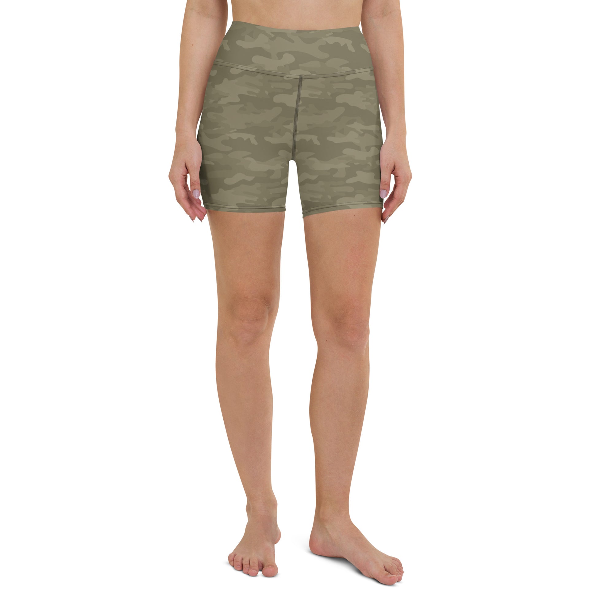 Olive Camo Biker Shorts - COCOBLACK