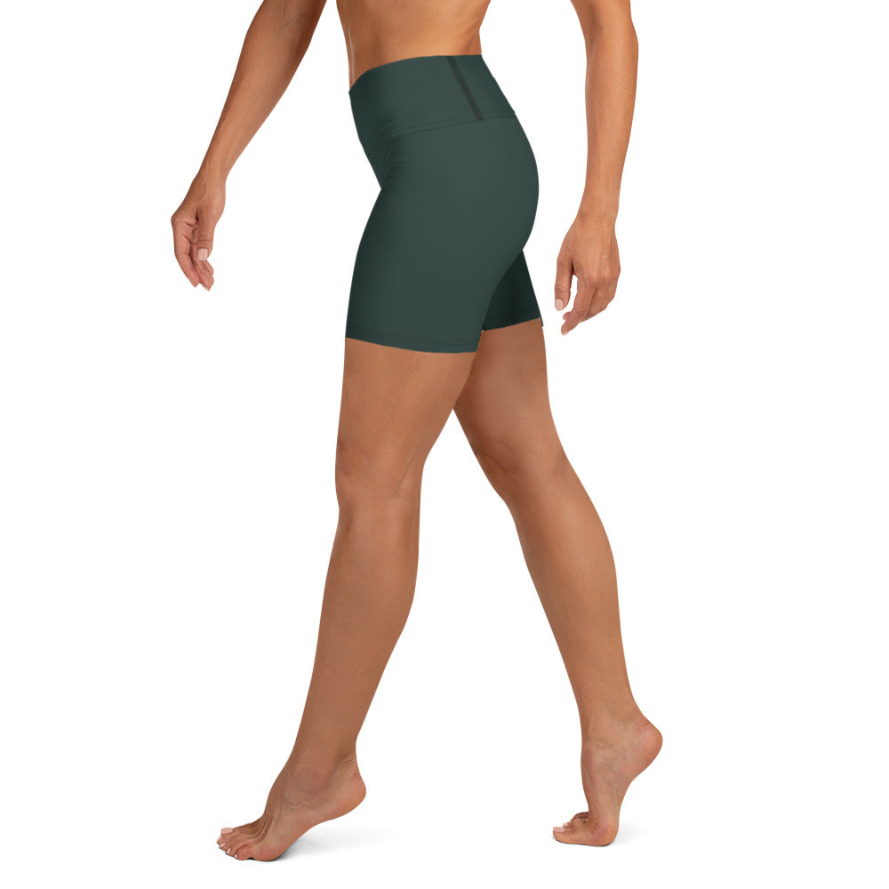 Dark Green Biker Shorts - COCOBLACK