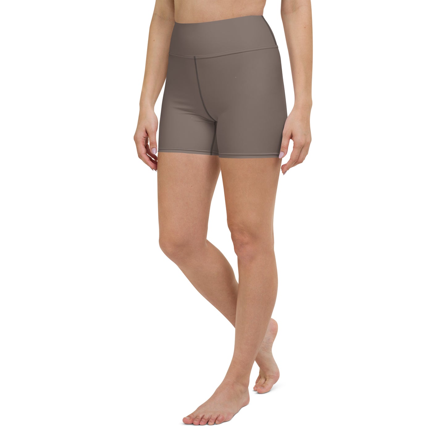 Brown Biker Shorts - COCOBLACK