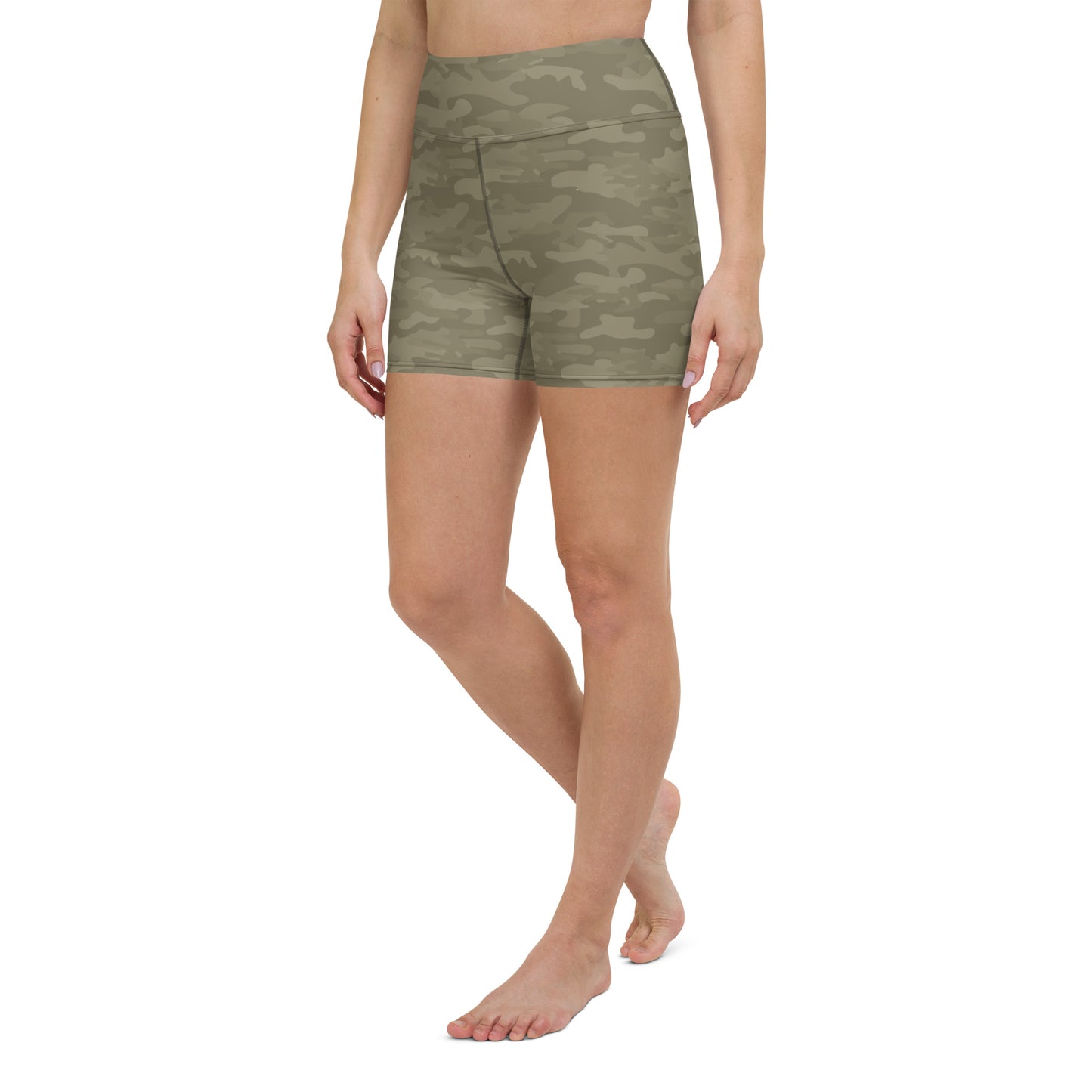 Olive Camo Biker Shorts - COCOBLACK