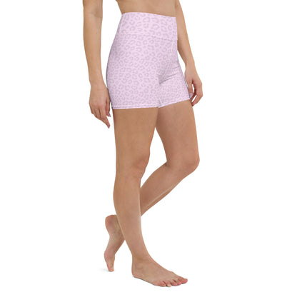 Pink Leopard Biker Shorts - COCOBLACK