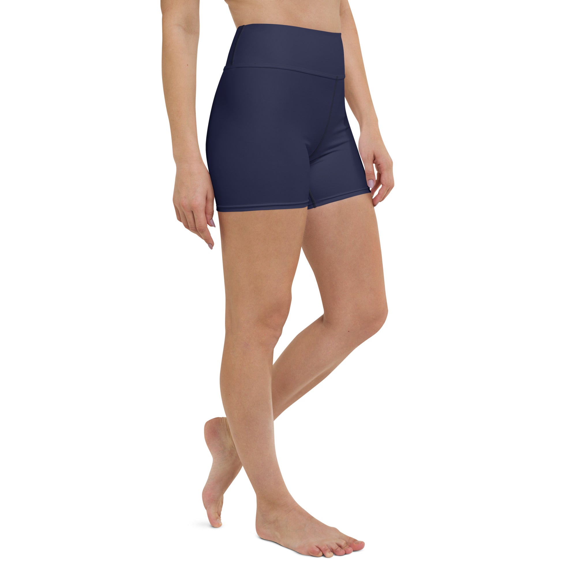 Navy Blue Biker Shorts - COCOBLACK